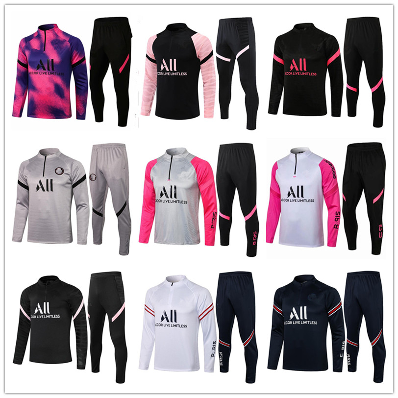 

21 22 Mens football PARIS training suit tracksuit 2021 2022 adult soccer MBAPPE survetement de foot chandal jogging jacket, 14