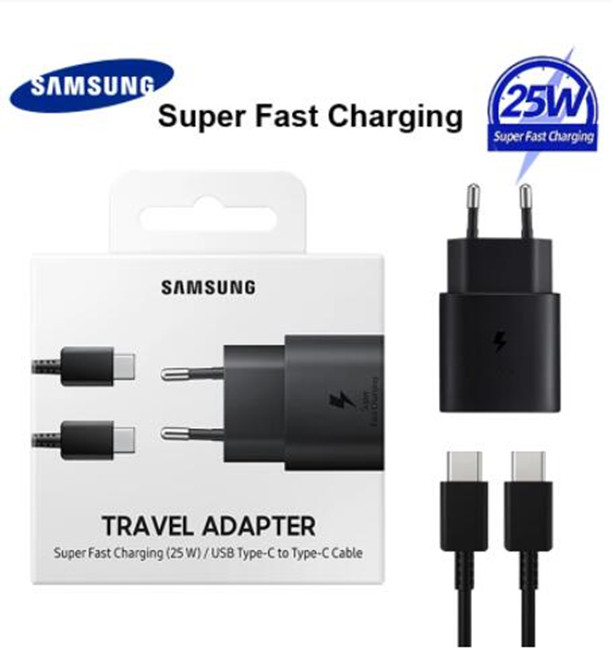 

50pcs/lot Original Samsung S21 S20 5G 25w Charger Super Fast Charge Usb Type C Pd PPS Quick Charging EU US For Galaxy Note 20 Ultra 10