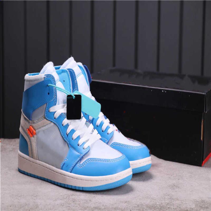 

Jumpman Basketball Off UNC High Shoes Women Union 1 White Cut Men Fashion Trainers With Designer Full Size Sneakers 36-46 luxurys Box Aegvn, Black
