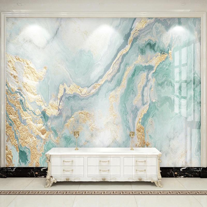 

Custom Wallpaper Mural Modern Light Luxury Gilt Marble Pattern For Living Room Wall Decor Waterproof Wall Cloth Papel De Parede, As pic