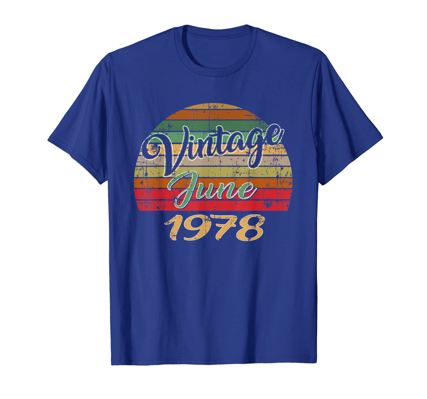 

JUNE 1978 Vintage Funny 41th Birthday Gift T Shirt, White;black
