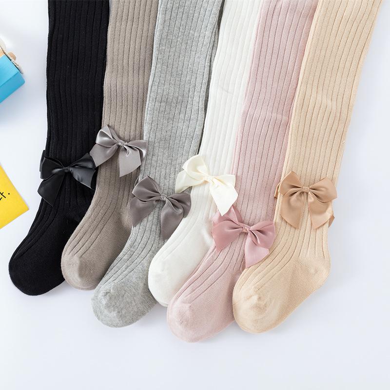 

Newborn Baby Tights Kids Bow Children Stockings Baby Girls Pantyhose Infant Meisjes Kleding For Girl Boy Stocking Solid, Beige
