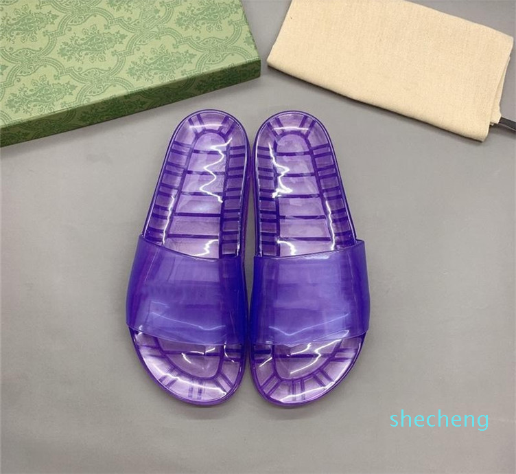 

Designer Luminous Slippers Men Women Night Fluorescent Slipper Summer Transparent Couples Sandals Rubber Sole Cool Slides 35-45, Black