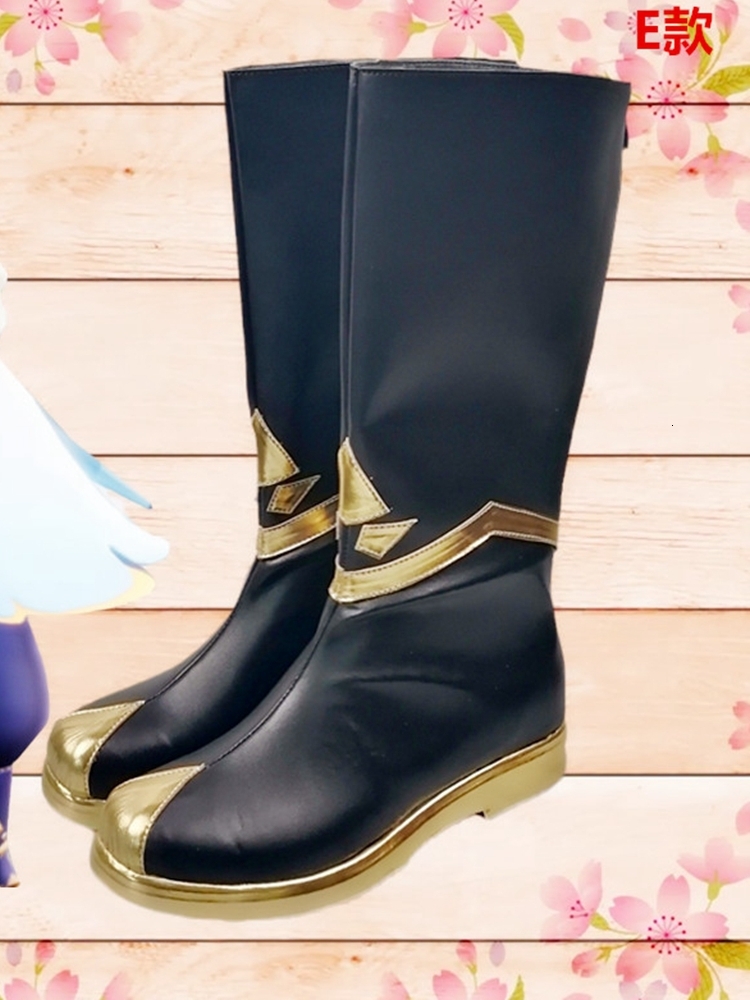 

Anime Japanese Game Sky: Children Light Cosplay Shoes Harujuku Winter Middle of Female Calf Cos Lolita Boots Short Amnn