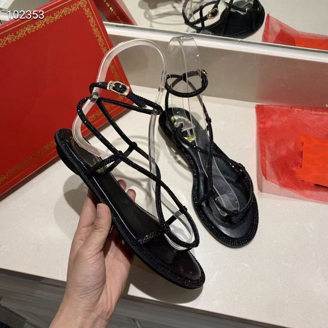 

Herme Summer classic rc T-strap Bow Flat shoes sandals 2021 fashion luxury designer flip flops women sandal with pearls KJJJ004
