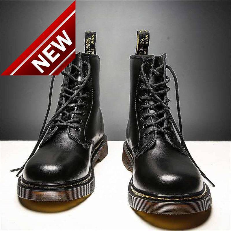 Men's Autumn New Korean Fashion British Boots Winter Plush Warm Cotton Shoes High