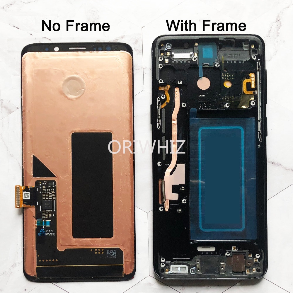 

AMOLED Replacement for SAMSUNG Galaxy S9 S9+ LCD display Touch Screen Digitizer with Frame G960 G965 s9 plus lcd