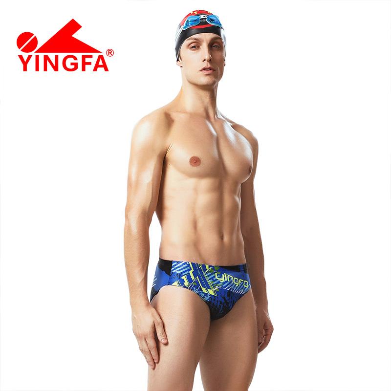 

YINGFA briefs men swimwear new racing swimwear men' competition training triangle swimming trunks