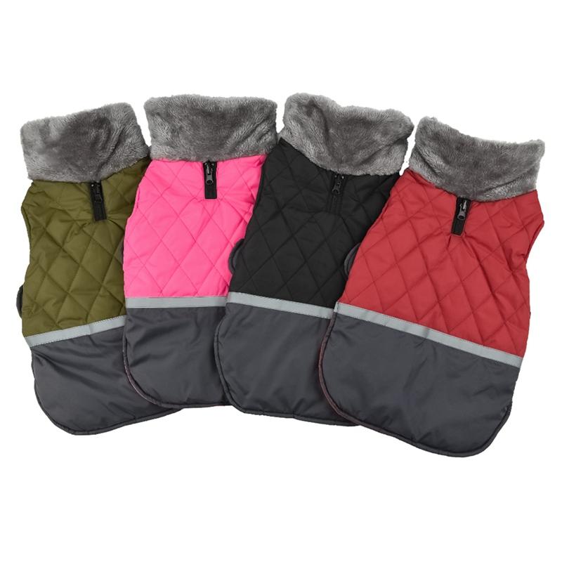 

Warm Winter Dog Clothes Reversible Puppy Clothing Vest Comfortable Fleece Pet Jacket Dogs Coat For Small Medium Large Dogs, Black