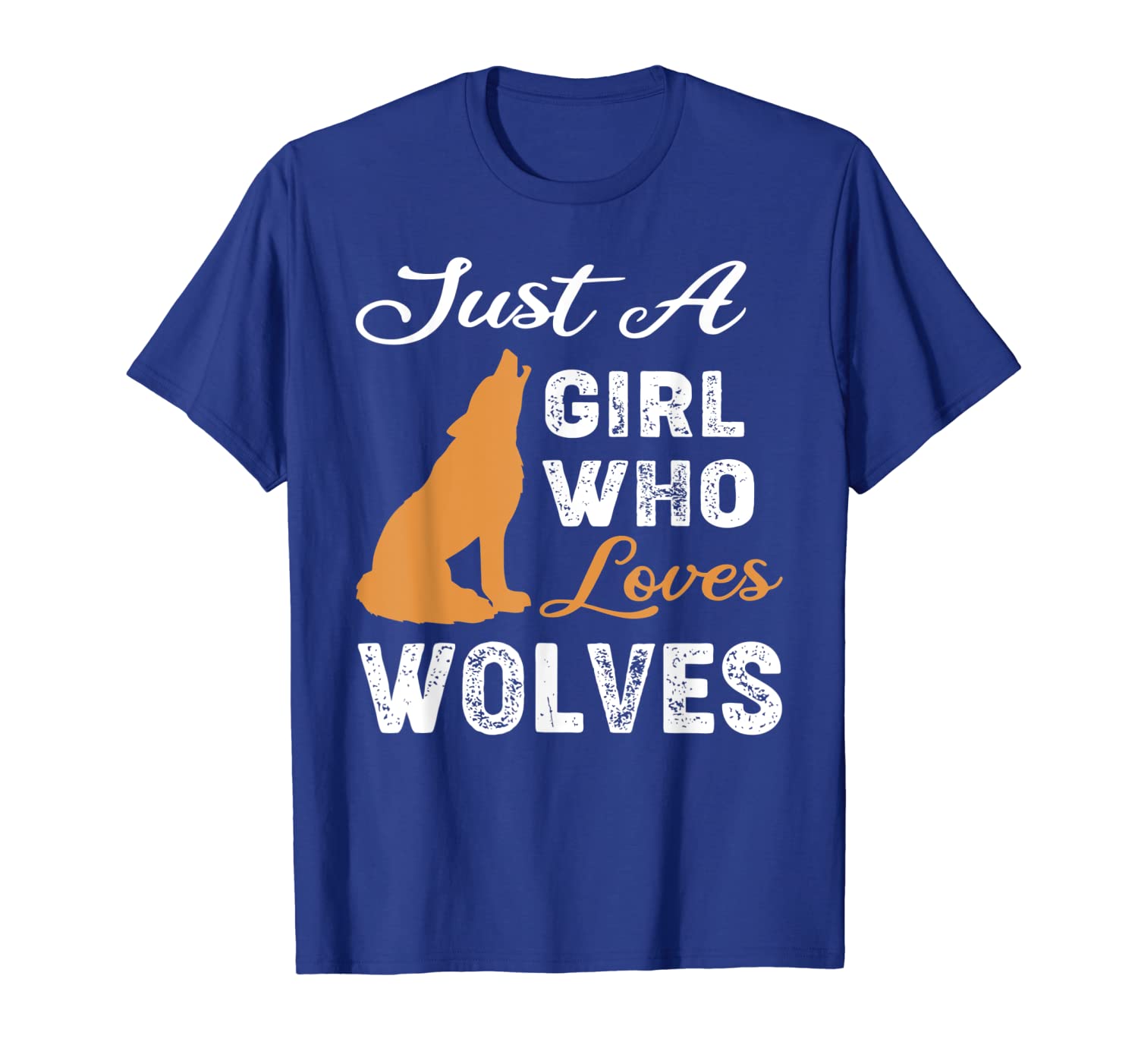 

just a girl who loves wolves t-shirt - girl wolves shirt, White;black