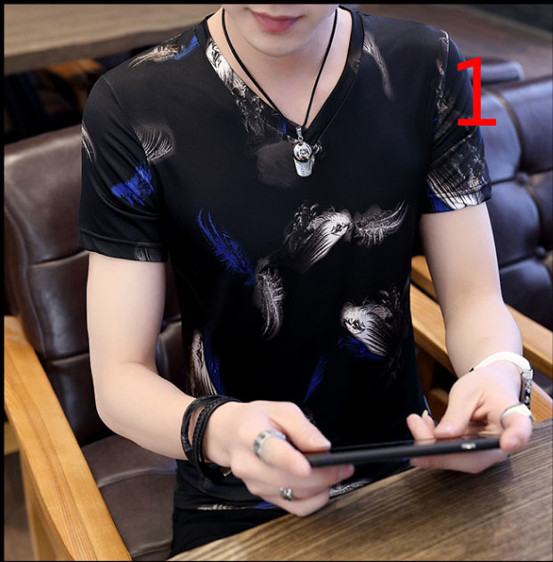 

2021 New Ultra-thin Hollow Transparent Flower T-shirt Korean Personality Ice Silk Breathable Sexy Half Sleeve Tide Brun