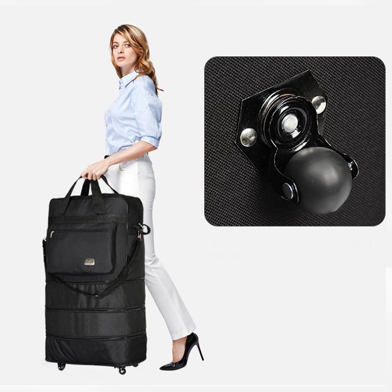 

Duffel Bags Bag Portable Travel Rolling Suitcase Air Carrier Expandable Folding Oxford With Wheels Overnight