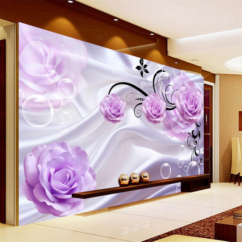 10M 3D Flower Pattern Wallpaper for Bedroom Living Room Decor Color:light  green | Walmart Canada