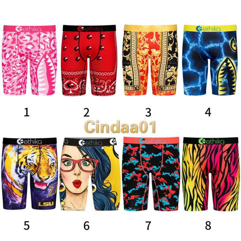 

Men Ethika Swimsuit Designer Trend Letters Pattern Printed Style Elegant Single Shorts Yoga Pants Underwear Quick Dry Briefs Boxers