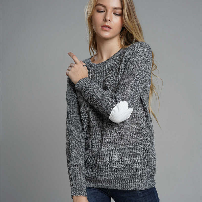 

Sweater female autumn and winter wild large size heart long-sleeved sweater trendy high quality pullover 210527