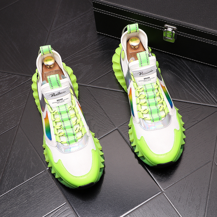 

Luxury Classic Fashion Designers Lace-up Shoes European Style Outdoor Trekking Loafers Man Tourism Camping Sports Sneakers, Blue