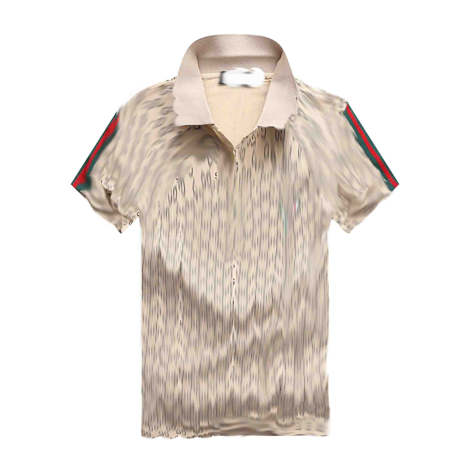 

2021 New high quality cotton embroidery logo men's T-shirt and Polo shirt stitching embroiderys striped short-sleeved summer T-shirts top