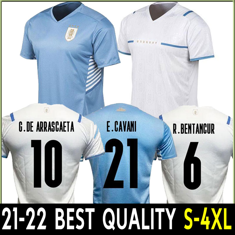 

2021 2022 Uruguay Soccer Jerseys Copa America 21 22 Home away L.suarez E.cavani F. Valverde N. Nandez J.M.Gimenez Maillots camiseta Camisa de futebol kits Football shirts, Away+patch