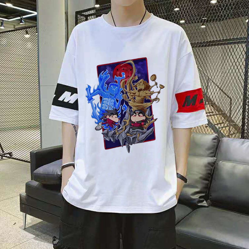 

2021 New Naruto Crayon Shin-chan 3d Primavera Camiseta De Manga Curta Slido Coreano Id2w