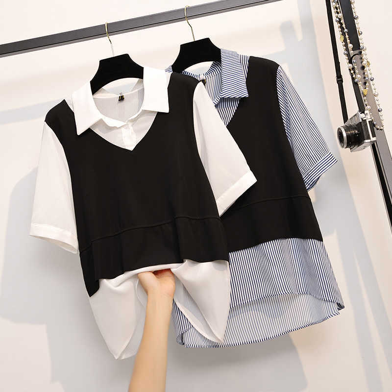 

OL Style White Shirts for Women Turn-down Collar Pockets Women Blouse Tops Elegant Workwear Female Tops blusas femme Summer 210604, Blue