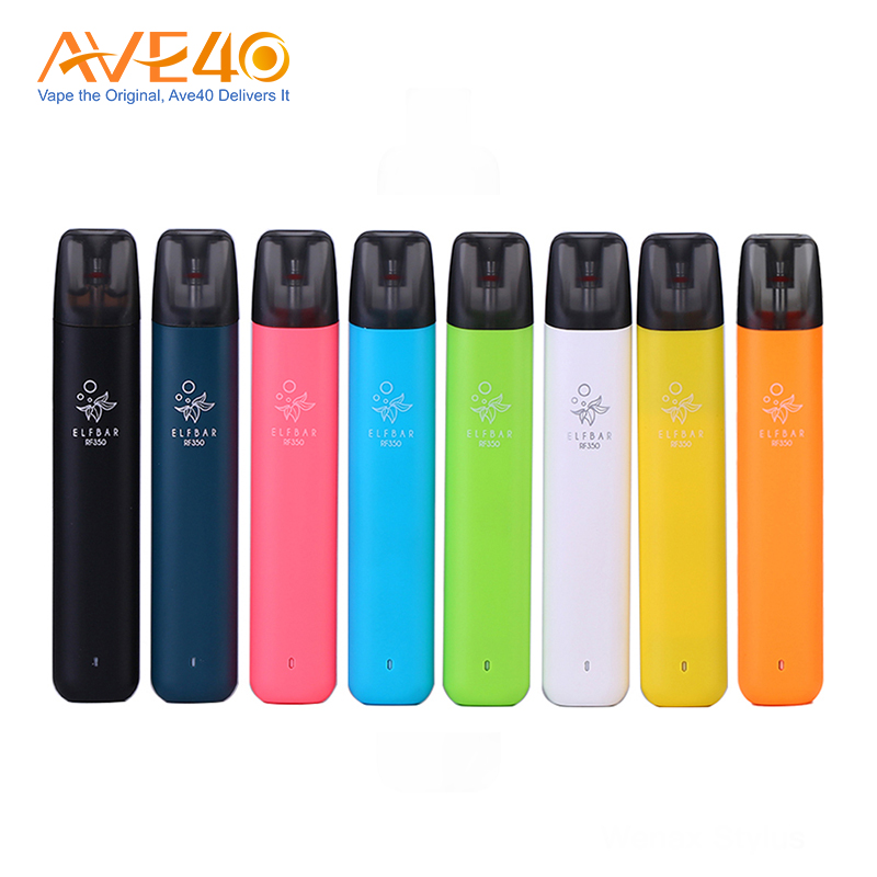 

Original Elf Bar RF350 Refillable Pod Kit with 1.6ML Empty Cartridge 350mAh Built-in Battery, Multi colors