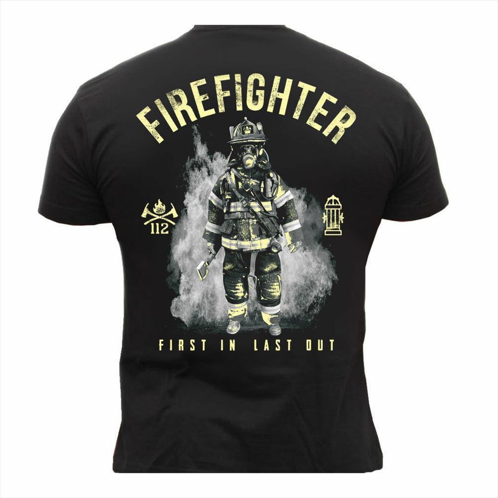 

Rescue Point Firefighter Fireman Mens T Shirt Short Sleeve Two Sides Printed, White;black