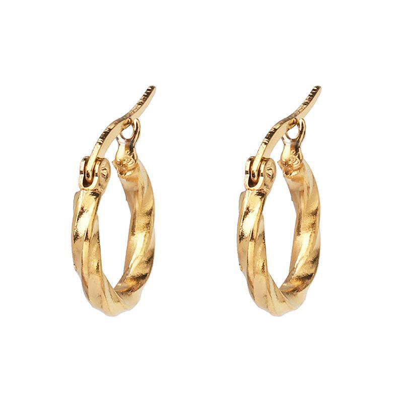 

Hoop Earrings 2021 New Trendy Gold color Hoop Earrings Jewelry Wholesale Round For Women
