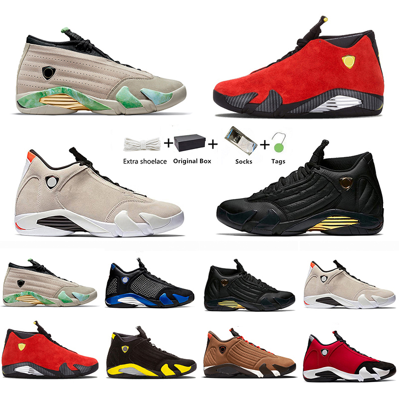 

2022 new Jumpman 14 14s mens basketball shoes Desert sand Winterized Varsity University Red Gold Thunder Reverse Ferrar Red men women trainers sports shoe With box, Item#23
