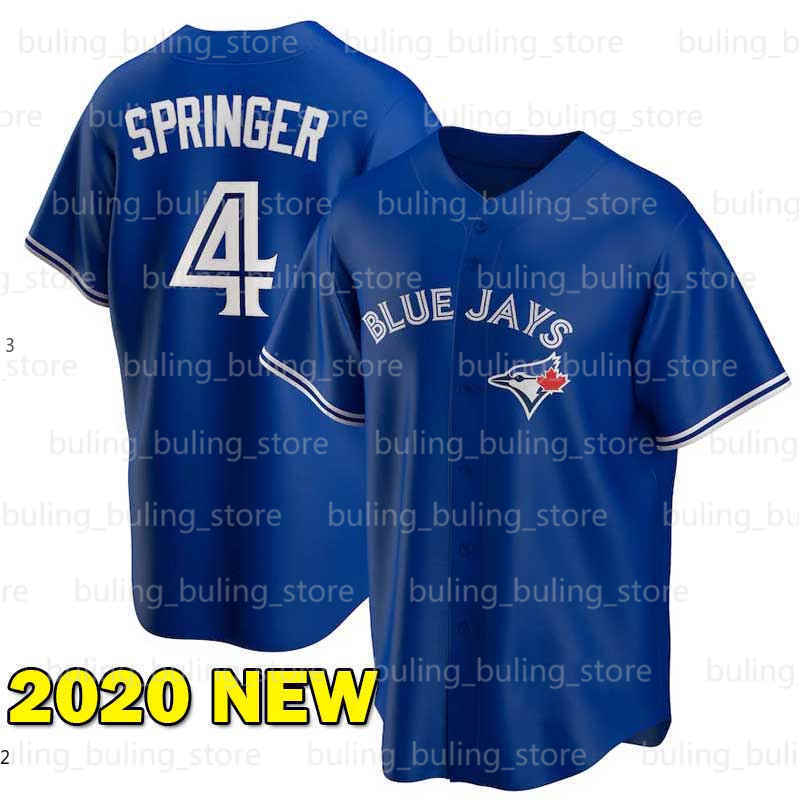 

4 George Springer 27 Vladimir Guerrero Jr. Jerseys Toronto Roberto Alomar Blue 2020 Custom Cavan Biggio Joe Carter Roy Halladay Baseball 05, 2020 new custom cool base(lan niao)