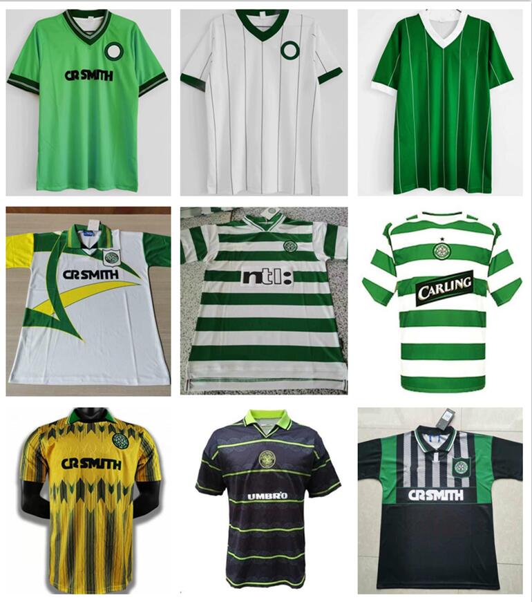 

Celtic Retro Soccer Jerseys 1984 1985 1986 84 85 86 Maillot de foot vintage McInally Johnston MacLeod Archdeacon Aitken domicile vert ext, Rétro