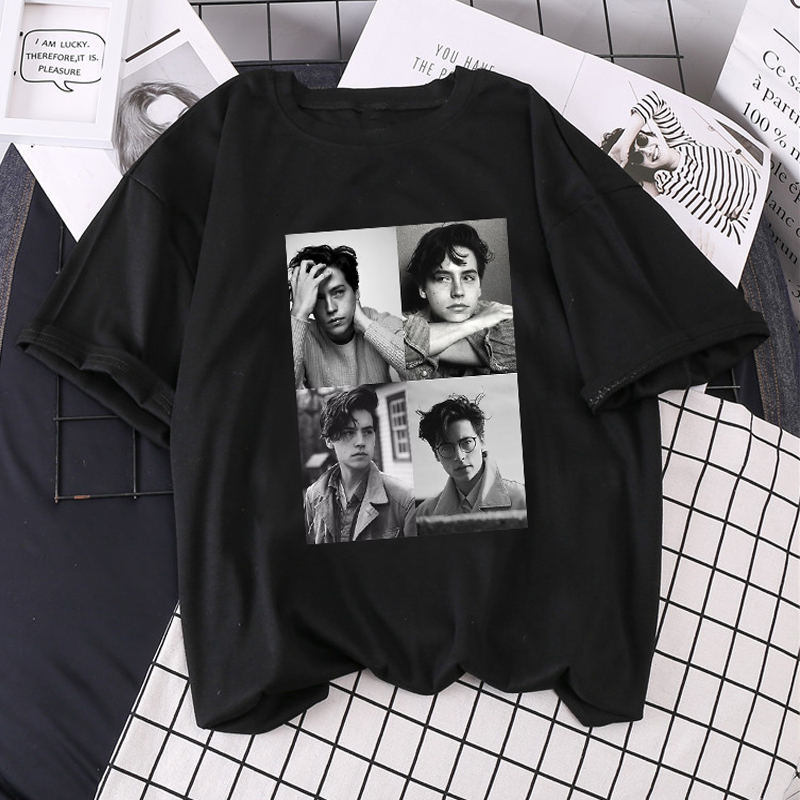 

Summer New Loose Short-sleeved Riverdale ins Letter T-shirt Harajuku Print Women Punk Vintage Casual Cartoon streetwear top tees C0220, Lucky bag