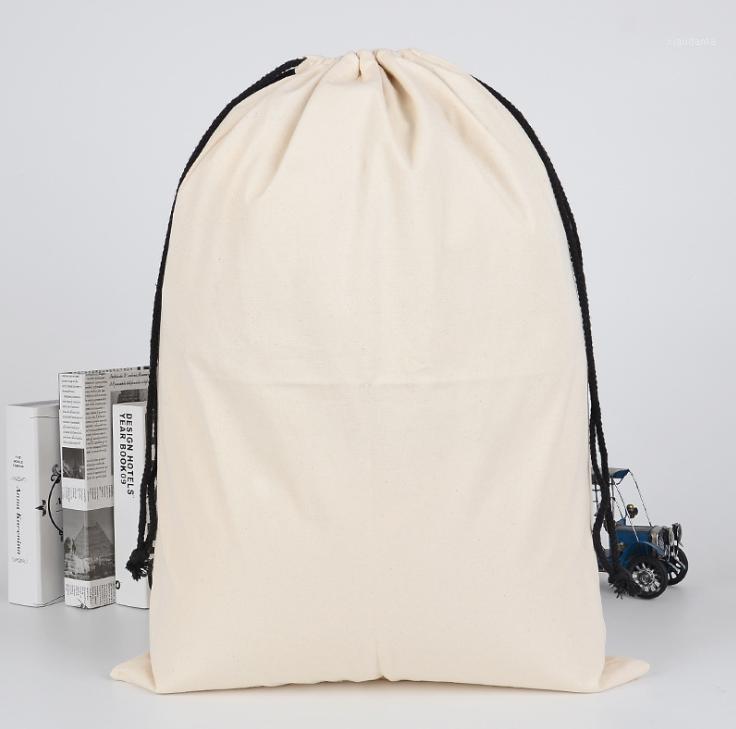 

Wholesale 100pcs/lot Blank Santa Sacks 50cm X 70cm Personalized Christmas Bag Drawstring Gift Festive Party Supplies