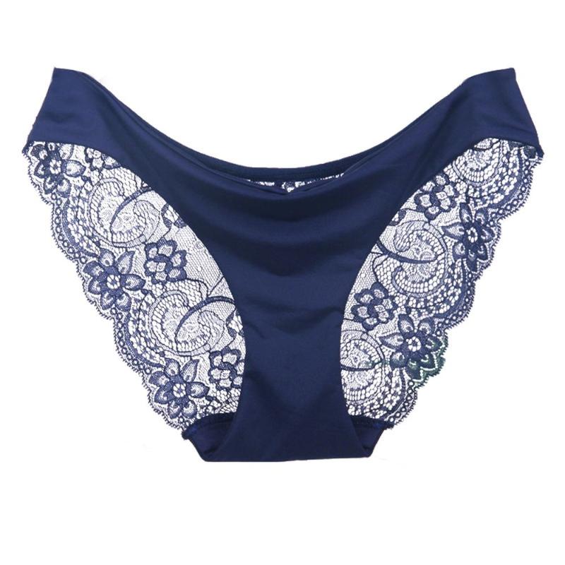 

Women' Panties Sexy Low-Waist Lace Underwear Ultra-thin Breathable Ladies Lingerie Triangle Bottom Briefs Comfortable, Black