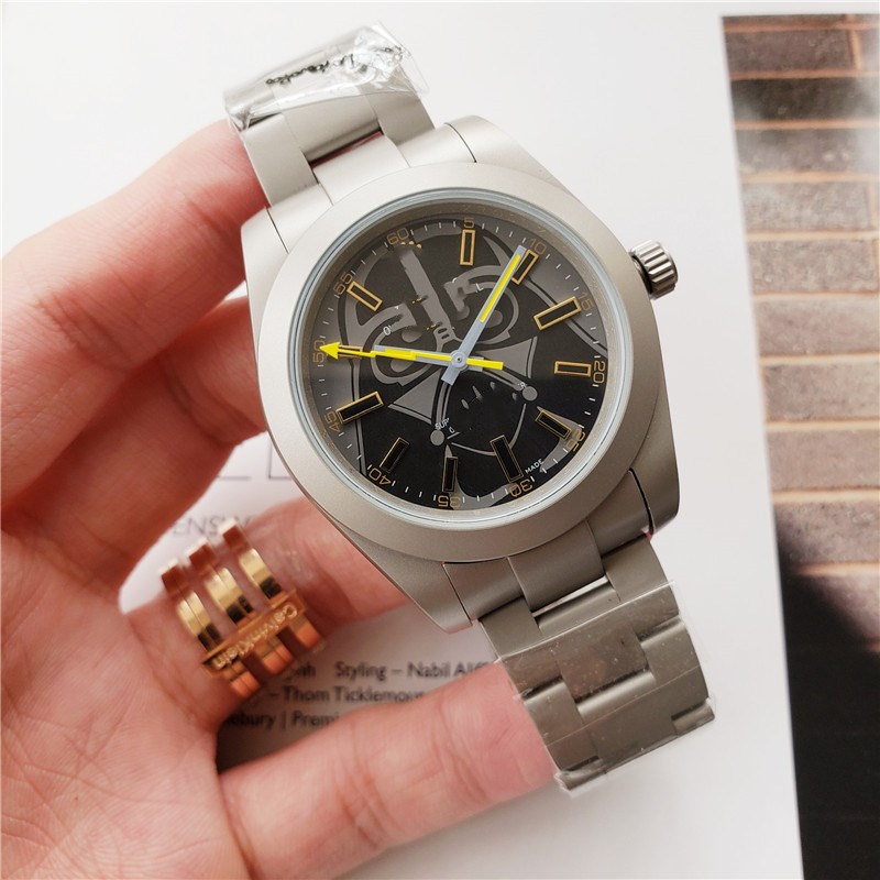 

New Designer Men's Watches Sapphire Luxury Mens Watch Waterproof Automatic Mechanical Movement Gift Clock Free Express, Slivery;brown