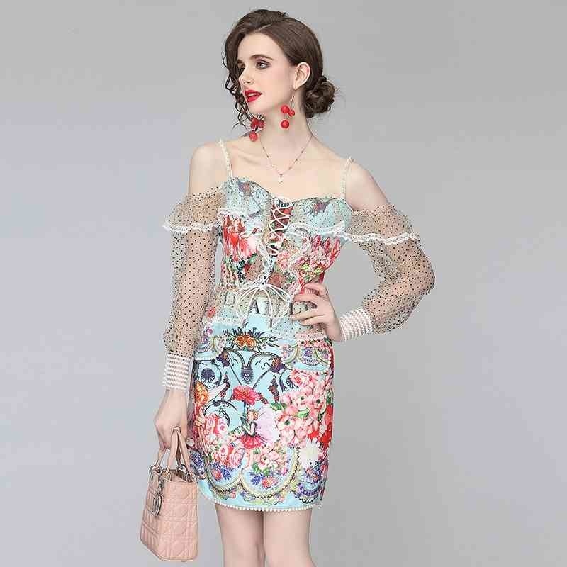 

summer fashion pure women's western style sweet suit sling strapless top short skirt 2-piece set 210525, Blue