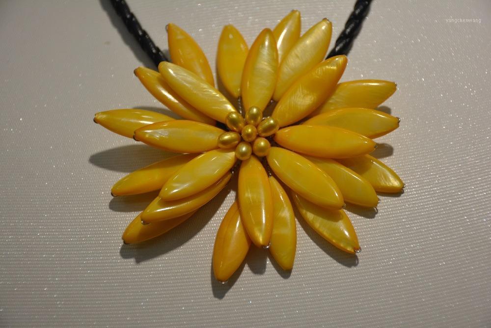 

!!!2021 Arrival Natural Freshwater Pearl With Shell Sun Necklace For Women Chains