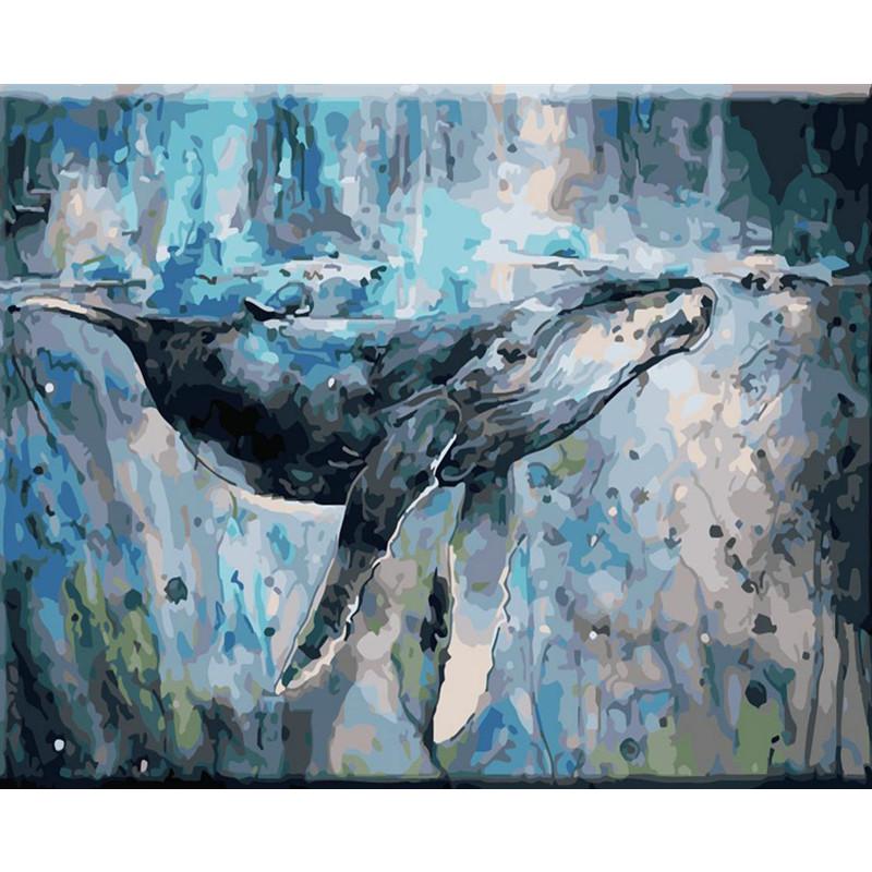 

Paintings Whales In The Sea Animal DIY Digital Painting By Numbers Modern Wall Art Canvas Unique Gift Home Decor 40x50cm