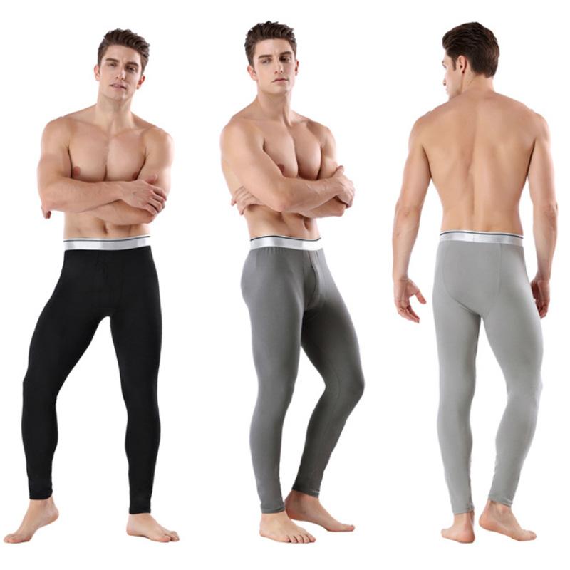 

Men's Sleepwear 2021 Latest Cold-proof Autumn And Winter Slim Warm Pants Cotton Long Plus Velvet Thickened Leggings Casual Se, Black;brown