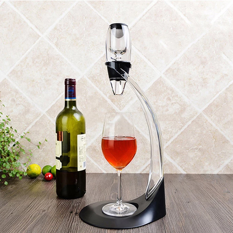 Professional Magic Red Wine Decanter Bar Tools Pourer With Filter Stand Quick Air Aerator Dispenser For Home Dining Essential Set-image-723376624