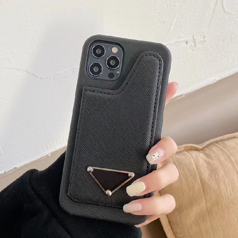 Designer Leather Wallet Phone Cases for iphone 15 15pro 15plus 14 14pro 14plus 13 12 11 pro max XS XR Xsma 7 8plus Metal Tags Card Holder Luxury-image-692949577