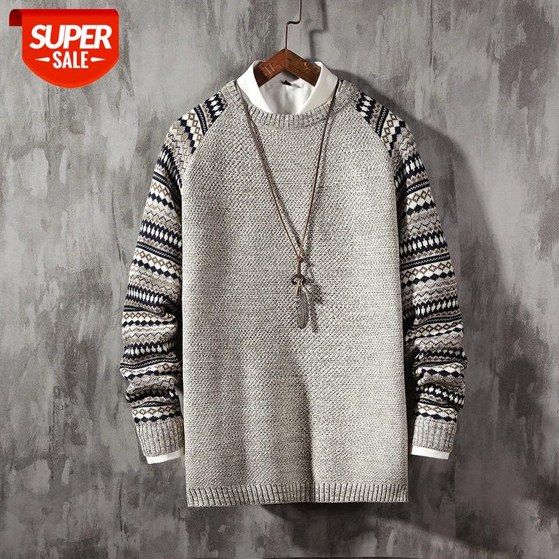 

Men'S Sweaters Spring Autumn Winter Clothes 2020 Pull OverSize -4XL 5XL Korea Style Casual Standard Pullovers #NI2o, White;black