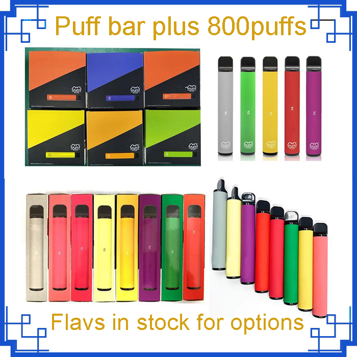 

Puff Bar Plus 40 Colors Disposable cigarette Device 550mAh Battery 800+Puffs 3.2ml empty Pod Pre-Flled Pods Stick kit VS INFINITY Aokit bang xxl gunnpod geek hcow