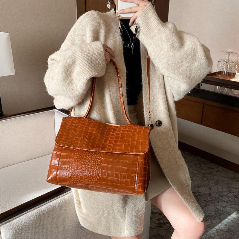 

2021 Casual High Quality Large Pu leather Shoulder Tote Bags Female Luxury crossbody Designer Handbags For Women Messenger Bag