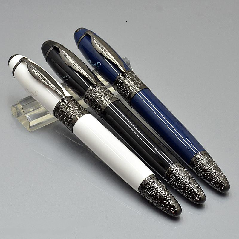 

Pens Great Writer Daniel High Defoe signature Collector quality Office Business Supplies Roller ball pen with Serial Number 0301/8000