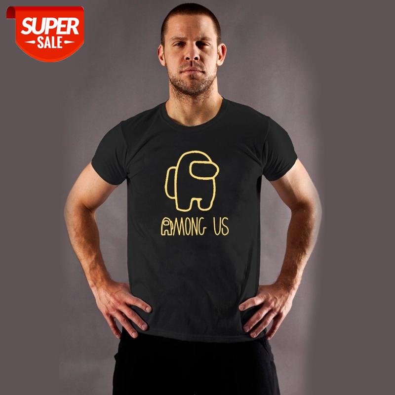 

New Game Among Us T Shirt 2021 Newest Impostor Killer Printing Short Sleeve Casual Cotton Men Tops Cartoon Tees Streetwear #to10, White;black