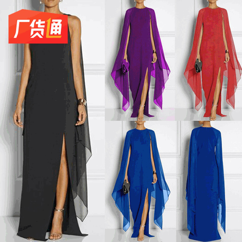 

2021 New Women Summer v Neck Vintage Boho Long Maxi National Chiffon Party Beach Floral Sun 2gsp