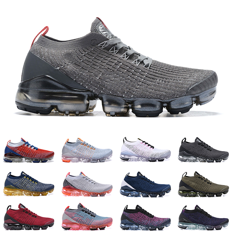 

men women Vapor 3.0 running shoes Triple Black White Particle Grey Red Electric Green Laser Fuchsia Oreo mens trainer, # 6