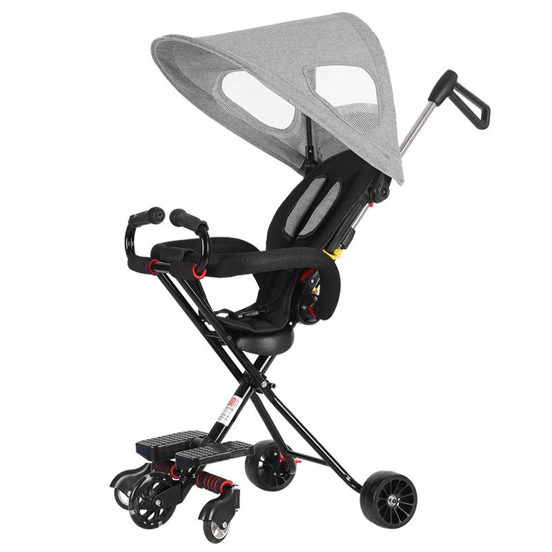 

Strollers# Children's Portable Trolley Folding Baby Cart 1-3 Years Old Can Sit And Walk Artifacts