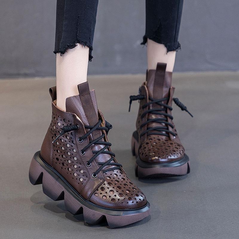 

Boots Shoes Summer Women Luxury Designer Round Toe Boots-Women Rock Mid-Calf Fashion 2021 Rubber Low Ladies Lolita Mid, Black