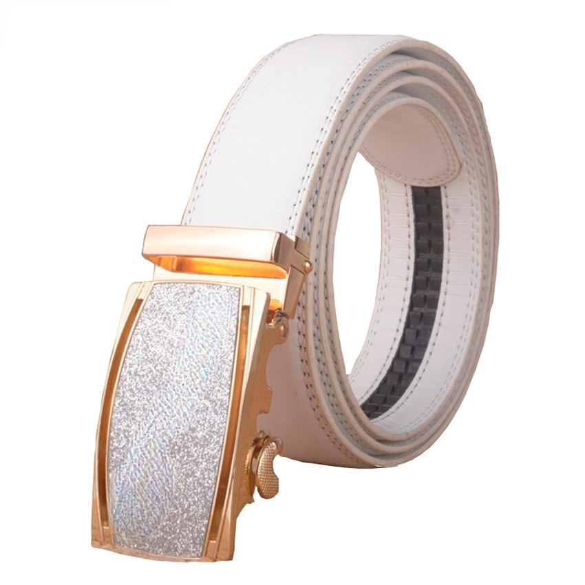 

Belts Hot Selling Brand High-grade Bentley Unisex Automatic Buckle Men Business Casual Genuine Leather Luxury White For 1022, Black